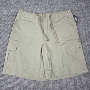 Eddie Bauer Mens Summer Ripstop Cargo Shorts Fatigue Green 38‎ New 2108-759